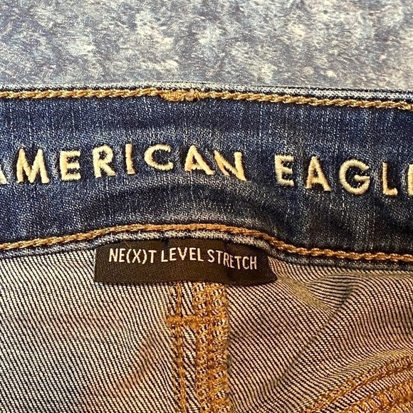 American Eagle Women's‎ Next Level Stretch Denim Skirt|Hi-Rise Mini|Size 8 - Picture 6 of 9